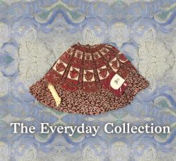 Brown pomegranate pink and Natural Gopi Skirt Set